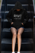 Lade das Bild in den Galerie-Viewer, Rave is not a crime Hoodie

